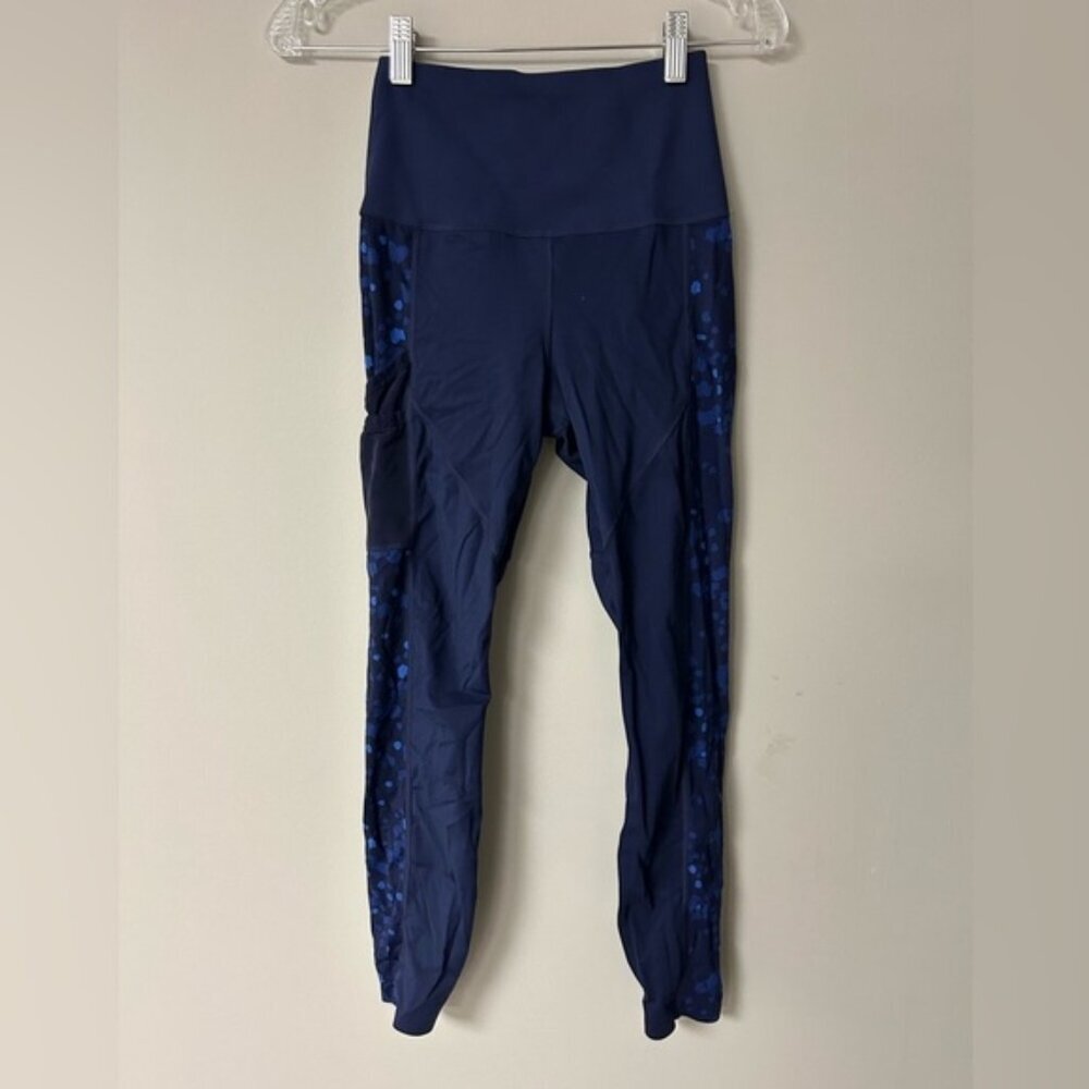 Knix Blue Stash and Go Pocket Leggings